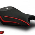 BMW S1000R Seat Covers 2014-2015, 2017-2020 Red Front Luimoto Technik Tec-Grip