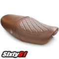 Kawasaki Z900RS Seat Cover 2018-2025 Vintage Diamond Light Brown Luimoto Front