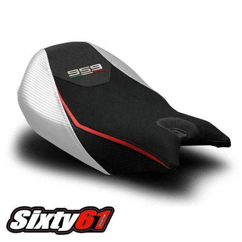 Ducati Panigale 959 Seat Cover 2016 2017 2018 Veloce Luimoto White Tec-Grip