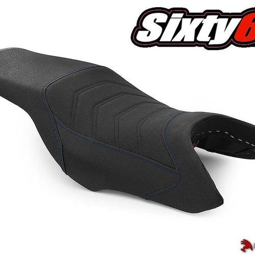 Honda Hornet 900 919 Seat Cover 2002-2009 Luimoto Black Blue Stitch Tec-Grip