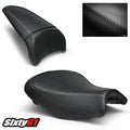 Kawasaki Ninja 650 Z650 Seat Covers 2017-2019 Luimoto Front Rear Green Stitch