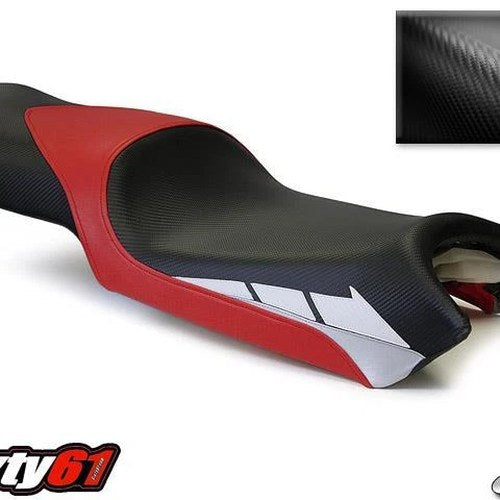 Yamaha FZ6 Seat Cover 2004-2009 2010 2011 Luimoto Front Black Red Carbon Fiber
