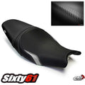 Kawasaki ER6F ER6N Ninja 650R 2005-2008 Seat Cover Luimoto Black Silver