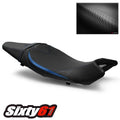 Suzuki SV650 Seat Cover 2016-2022 2023 2024 2025 Luimoto Black Blue Carbon Fiber