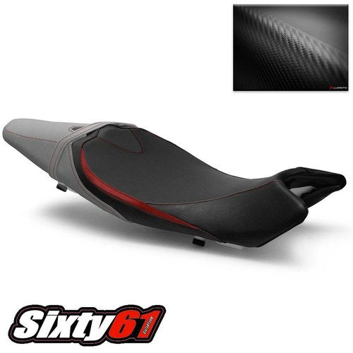 Suzuki SV650 Seat Cover 2016-2022 2023 2024 2025 Luimoto Black Gray Red Carbon