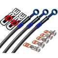 Gsxs 750 Brake Lines (ABS) 2015-2019 (5 lines) Suzuki Front Rear Blue Carbon