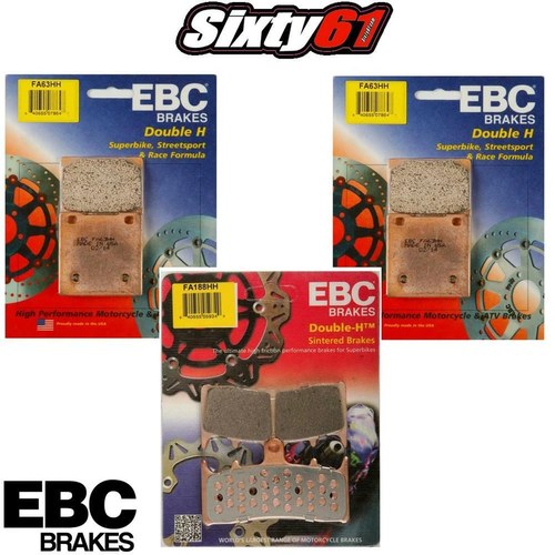 Hayabusa Front Rear Brake Pads Ebc HH 1999-2001 2002 2003 2004 2005 2006 2007