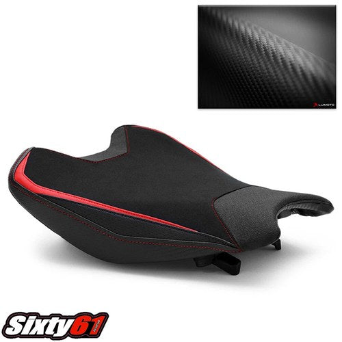 Honda Cbr 1000RR Seat Cover 2017-2024 2025 2026 Luimoto Black Red Stitch Front
