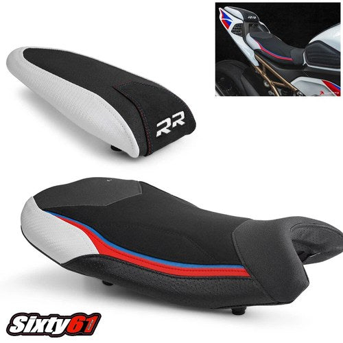 BMW S1000RR Seat Covers 2019-2024 2025 Luimoto Front Rear Technik Black Blue Red