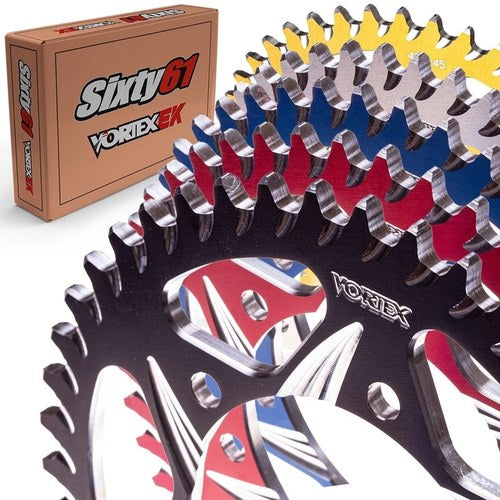 Yamaha R6 Rear Sprocket 2003-2020 Vortex 525 35-54T Red Black Blue Aluminum