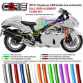 Hayabusa Brake Lines 2013-2021 ABS Suzuki (5 lines) Front Rear Complete Kit