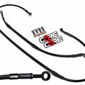 Kawasaki KX250 Brake Lines 2004 2005 2006 2007 Front Rear Black Stainless