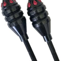Honda CBR1000RR Black and Red Spike Spiked Frame Sliders with Mounting Kit