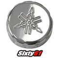 Yamaha R1 R6 Chrome Brake Master Cylinder Oil Filter Fluid Reservoir Cap 34MM
