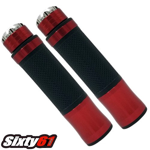 Hayabusa Chrome and Red Grips 2008-2017 2018 2019 2020Suzuki Gel Comfort Hand