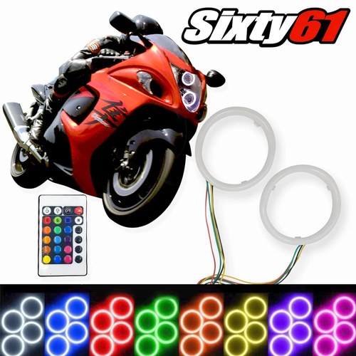 Gsxr 1000 2005-2006 Multi Color Changing Plasma Halo Angel Eyes with Remote