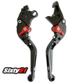 Hayabusa Black Levers Sliding Folding Brake Clutch 2008-2018 2019 2020 Suzuki