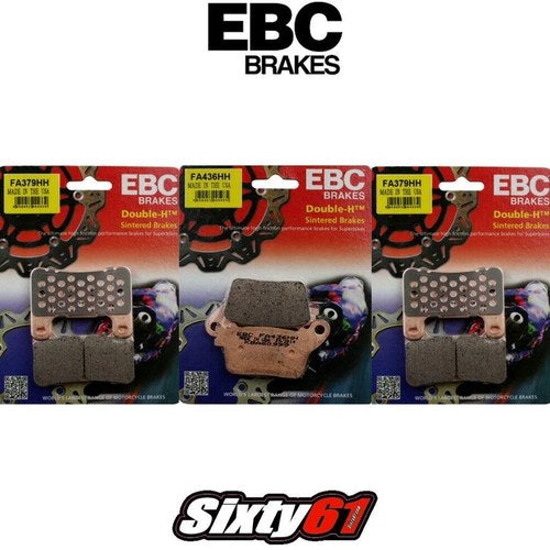 Kawasaki ZX10R Brake Pads 2011-2015 Ebc Front and Rear Sintered FA379HH FA436HH