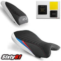 BMW S1000RR Seat Covers with Gel 2019-2025 Luimoto Motorsports White Black Red