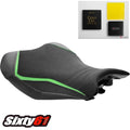 Kawasaki Z900 Seat Cover with Gel 2020-2022 2023 Luimoto Black Suede Tec-Grip