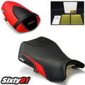 Kawasaki Ninja 250R EX250 Seat Covers with Gel 2008-2012 Red Front Rear Luimoto
