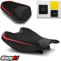 Honda Cbr 1000RR Seat Covers with Gel 2017-2025 2026 Luimoto Red Stitch Suede