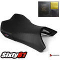 Kawasaki Ninja 1000 Seat Cover with Gel 2011-2016 Luimoto Front Black Carbon