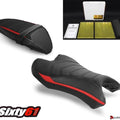 R-Cafe Seat Covers w Gel Triumph Street Triple 765 2017-2022 Front Rear Luimoto