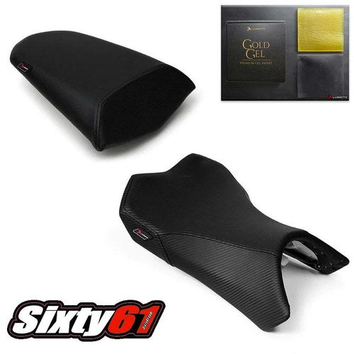 Kawasaki Ninja 1000 Seat Cover with Gel 2011-2016 Luimoto Front Rear Black