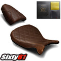 BMW RNineT Pure Racer Seat Covers with Gel 2014-2023 Luimoto Dark Brown Vintage