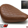 Honda Rebel 300 500 Seat Cover with Gel Pad 2017-2023 2024 Luimoto Brown Front
