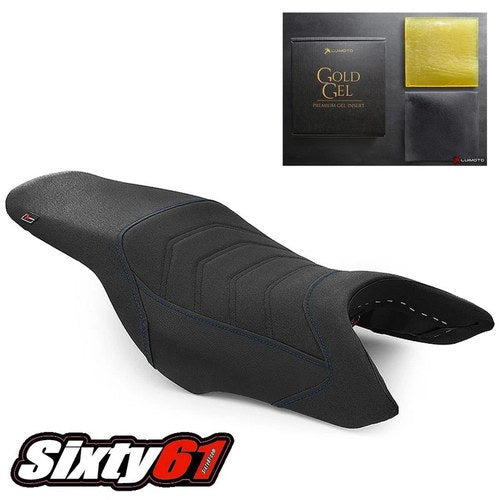 Honda Hornet 900 919 Seat Cover with Gel Pad 2002-2008 2009 Black Blue Luimoto