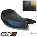 Suzuki Gsxs 1000 Seat Cover with Gel 2015-2020 Luimoto Front Blue Black Carbon