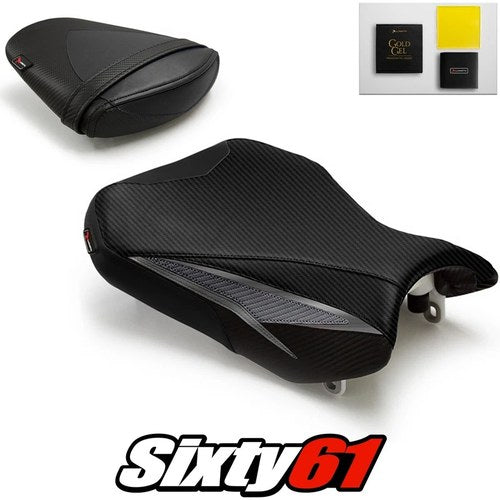 Suzuki Gsxr 600 750 Seat Covers 2011-2025 2026 Luimoto with Gel Front Rear Black