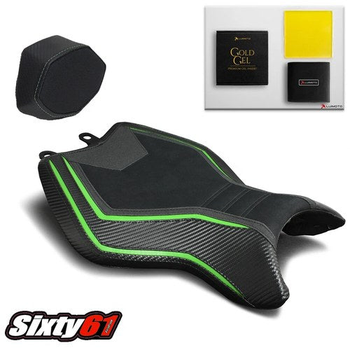 Kawasaki H2 Seat Covers and Gel Pad 2015-2024 2025 2026 Cowl Luimoto Tec-Grip