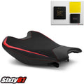 Honda Cbr 1000RR Seat Cover with Gel 2017-2025 2026 Luimoto Red Stitch Tec-Grip