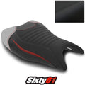 Suzuki Hayabusa Seat Cover 2021-2024 2025 Luimoto White Red Black Tec-Grip Suede