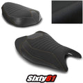 Suzuki Hayabusa Seat Cover 2021-2024 2025 Luimoto Orange Black Tec-Grip Suede