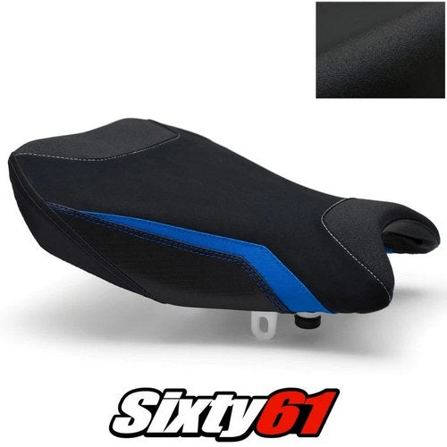 Suzuki Gsxr 1000 Seat Cover 2017-2024 Front Black Blue Luimoto Tec-Grip Suede