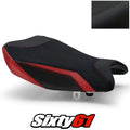Suzuki Gsxr 1000 Seat Cover 2017-2022 2023 2024 Front Red Luimoto Tec-Grip Suede