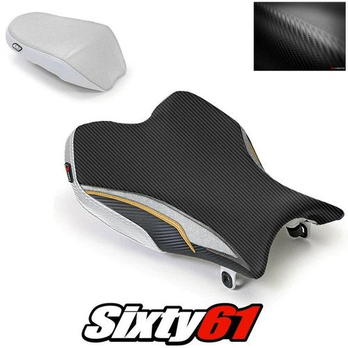 Suzuki Gsxr 1000 Seat Covers 2009-2014 2015 2016 Black Silver Luimoto Carbon