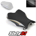 Suzuki Gsxr 1000 Seat Covers 2009-2014 2015 2016 Black Silver Luimoto Carbon
