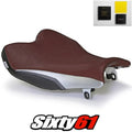 Gsxr 1000 Seat Cover with Gel 2009-2014 2015 2016 Suzuki Burgundy Luimoto Carbon