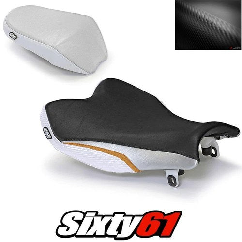 Gsxr 1000 Seat Cover 2009-2015 2016 Suzuki Front Rear Black Gold Luimoto Carbon