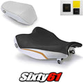 Gsxr 1000 Seat Covers with Gel 2009-2015 2016 Suzuki Black Gold Luimoto Carbon