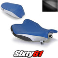 Gsxr 1000 Seat Cover 2009-2014 2015 2016 Suzuki Front Rear Blue Luimoto Carbon