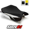 Suzuki Gsxr 600 750 Seat Cover with Gel 2011-2026 White Black Luimoto Carbon