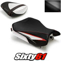 Suzuki Gsxr 600 750 Seat Cover 2011-2026 Front Rear White Red Luimoto Carbon