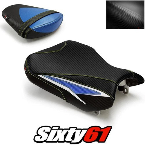 Suzuki Gsxr 600 750 Seat Cover 2011-2026 Front Rear Black Blue Luimoto Carbon