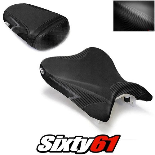 Suzuki Gsxr 600 750 Seat Cover 2008 2009 2010 Front Rear Black Luimoto Carbon